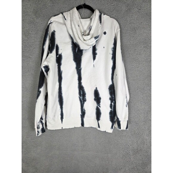 Cobra Kai Graphic Hoodie Mens L White Black Tie Dye Pullover MMA Karate Kid - Picture 3 of 6